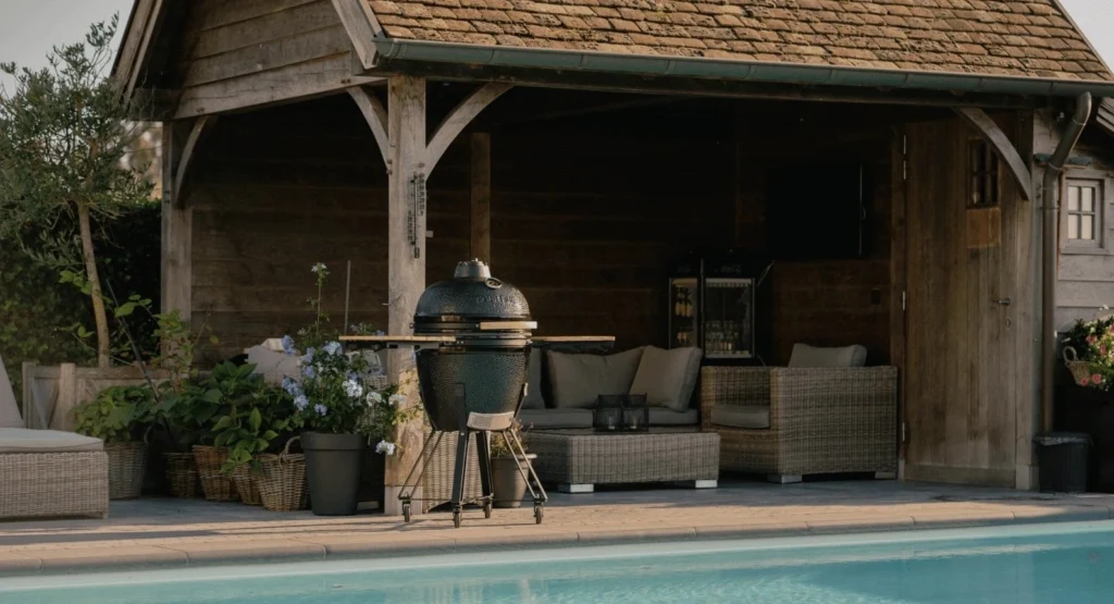 Plancha BBQ Knokke-Heist
Kamado BBQ aan zwembad voor gezellige barbecueavonden in België.